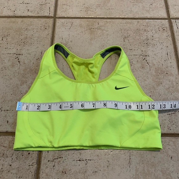 Nike Pro Lime Green Racerback Sports Bra - Size S - Picture 6 of 7